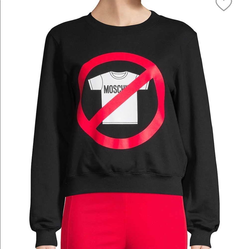 Authentic Moschino Graphic Stretch cotton sweater